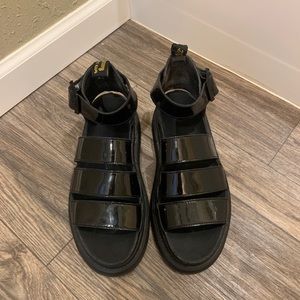Dr. Martens Clarissa II Patent Gladiator Sandal